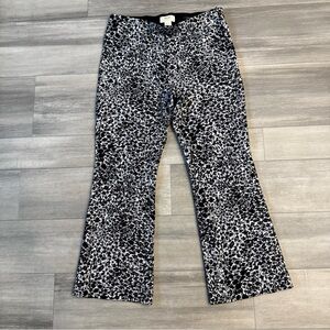 Anthropologie Monochrome Patterned Cropped Pants